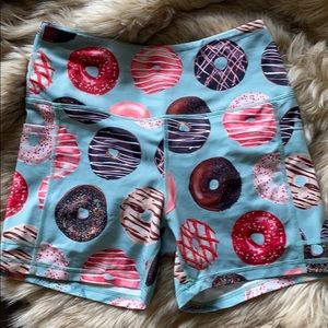 Dusty blue Muscle and Donuts shorts